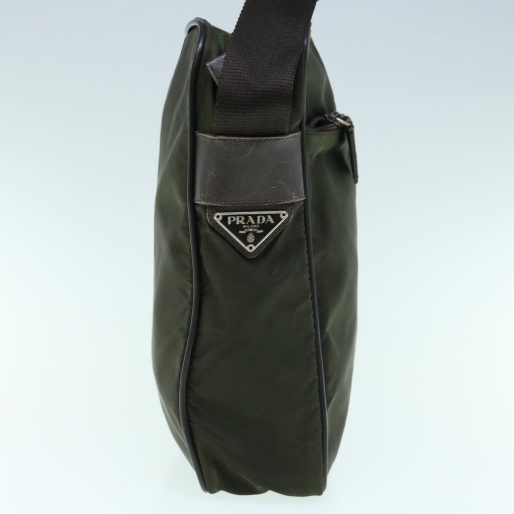 PRADA Shoulder Bag Nylon Khaki  fm3099