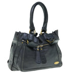 Chloe Shoulder Bag Leather Black fm3114
