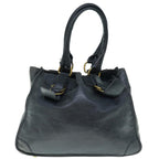 Chloe Shoulder Bag Leather Black fm3114