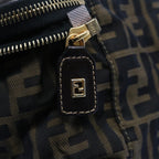 FENDI Zucca Canvas Vanity Pouch Brown Blackfm3154