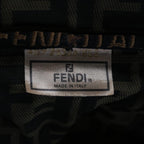 FENDI Zucca Canvas Vanity Pouch Brown Blackfm3154