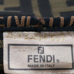 FENDI Zucca Canvas Vanity Pouch Brown Blackfm3154