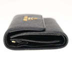 PRADA Wallet Safiano leather Black  fm3191