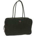 PRADA Shoulder Bag Nylon Khaki  fm3219