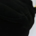 FENDI Mamma Baguette Shoulder Bag Suede Blackfm3241