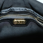 FENDI Mamma Baguette Shoulder Bag Suede Blackfm3241