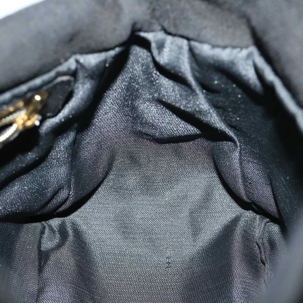 FENDI Mamma Baguette Shoulder Bag Suede Blackfm3241