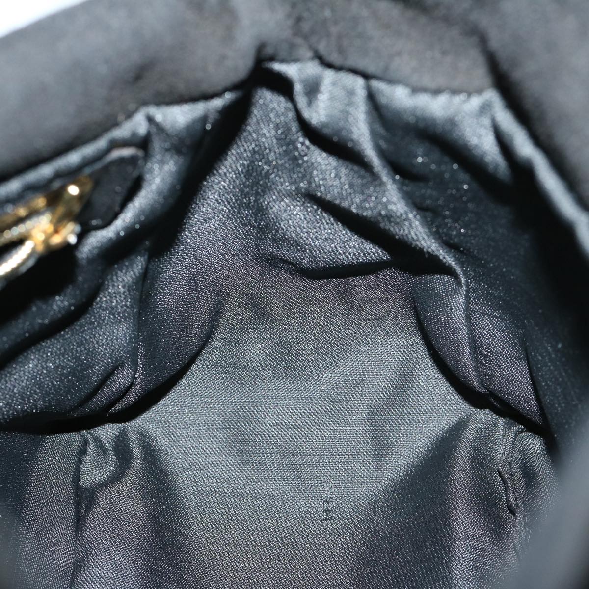 FENDI Mamma Baguette Shoulder Bag Suede Blackfm3241