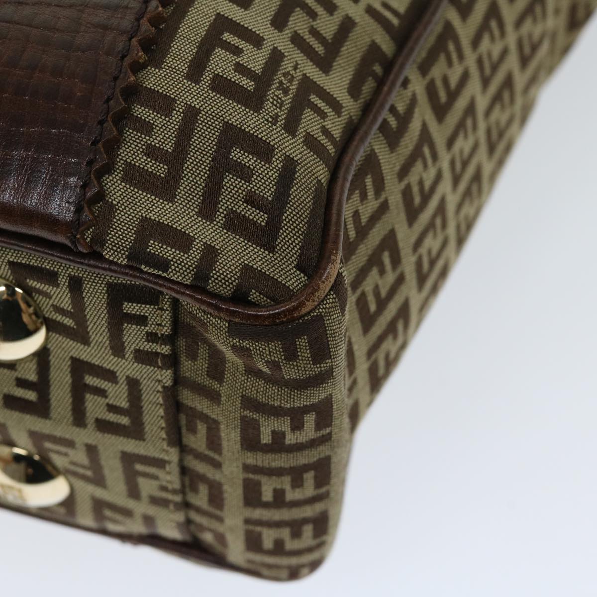 FENDI Zucchino Canvas Tote Bag Beigefm3244