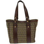 FENDI Zucchino Canvas Tote Bag Beigefm3244