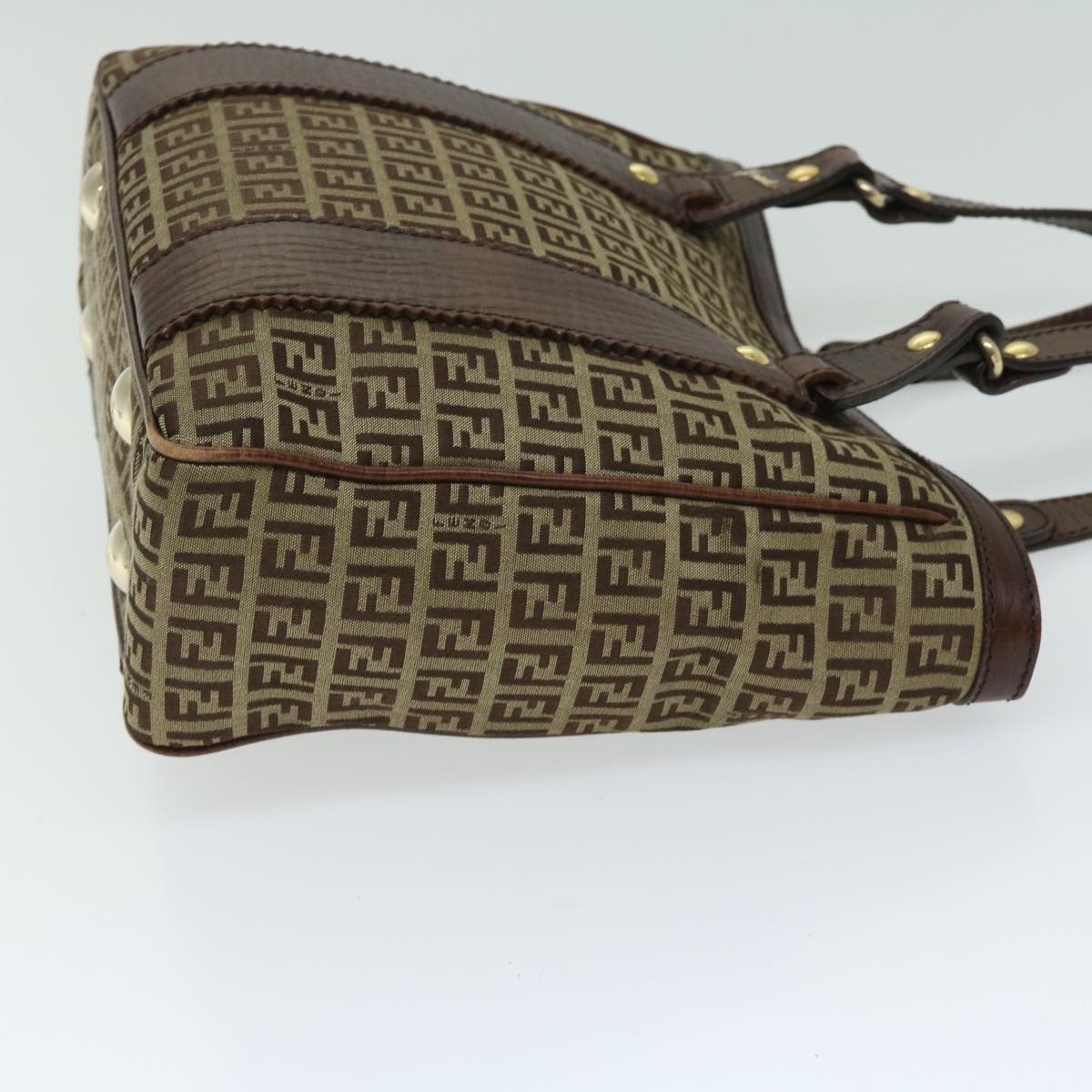 FENDI Zucchino Canvas Tote Bag Beigefm3244