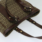 FENDI Zucchino Canvas Tote Bag Beigefm3244