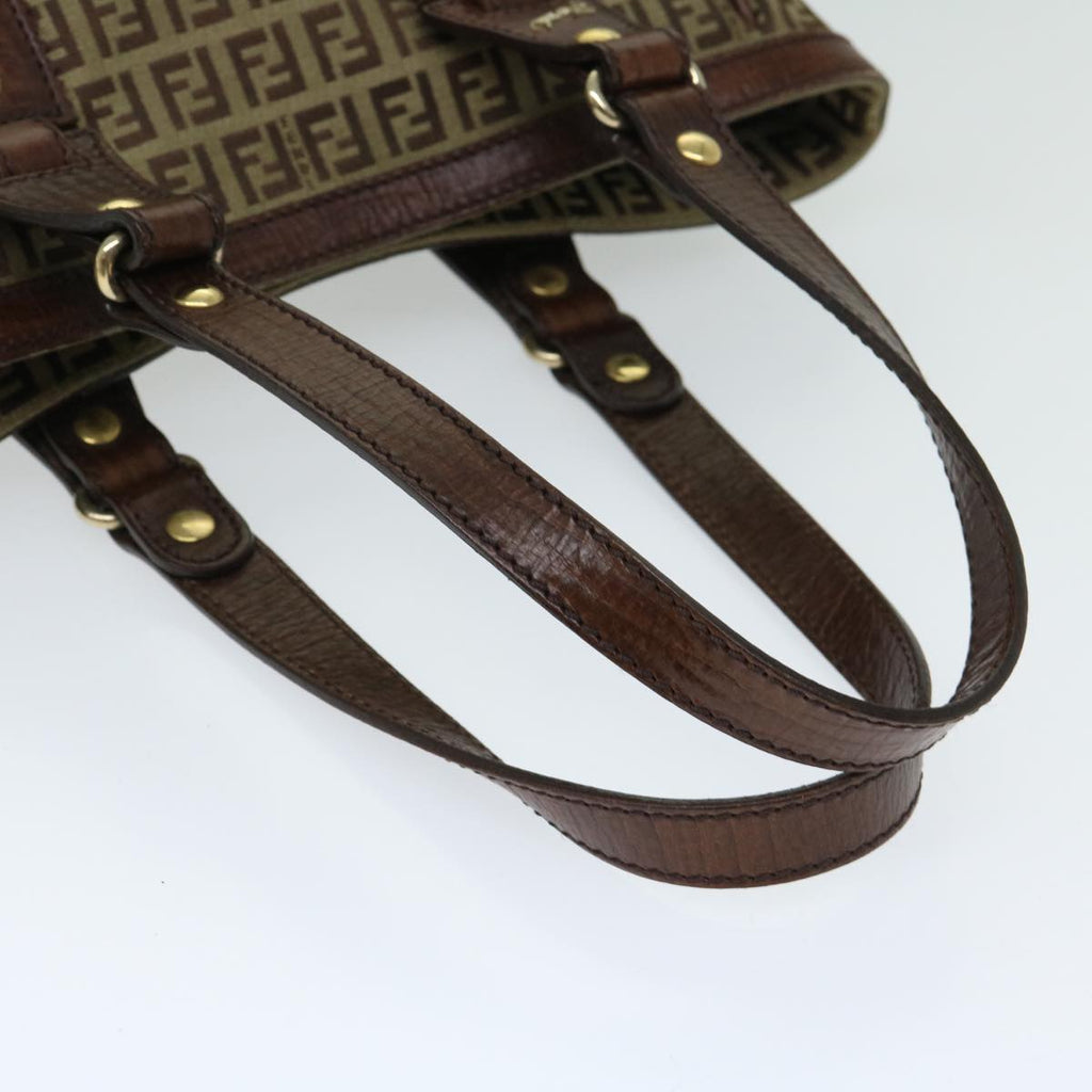 FENDI Zucchino Canvas Tote Bag Beigefm3244
