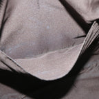 FENDI Zucchino Canvas Mamma Baguette Shoulder Bag Brownfm3245