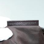 FENDI Zucchino Canvas Mamma Baguette Shoulder Bag Brownfm3245