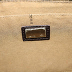 FENDI Zucca Canvas Shoulder Bag Black Brownfm3246