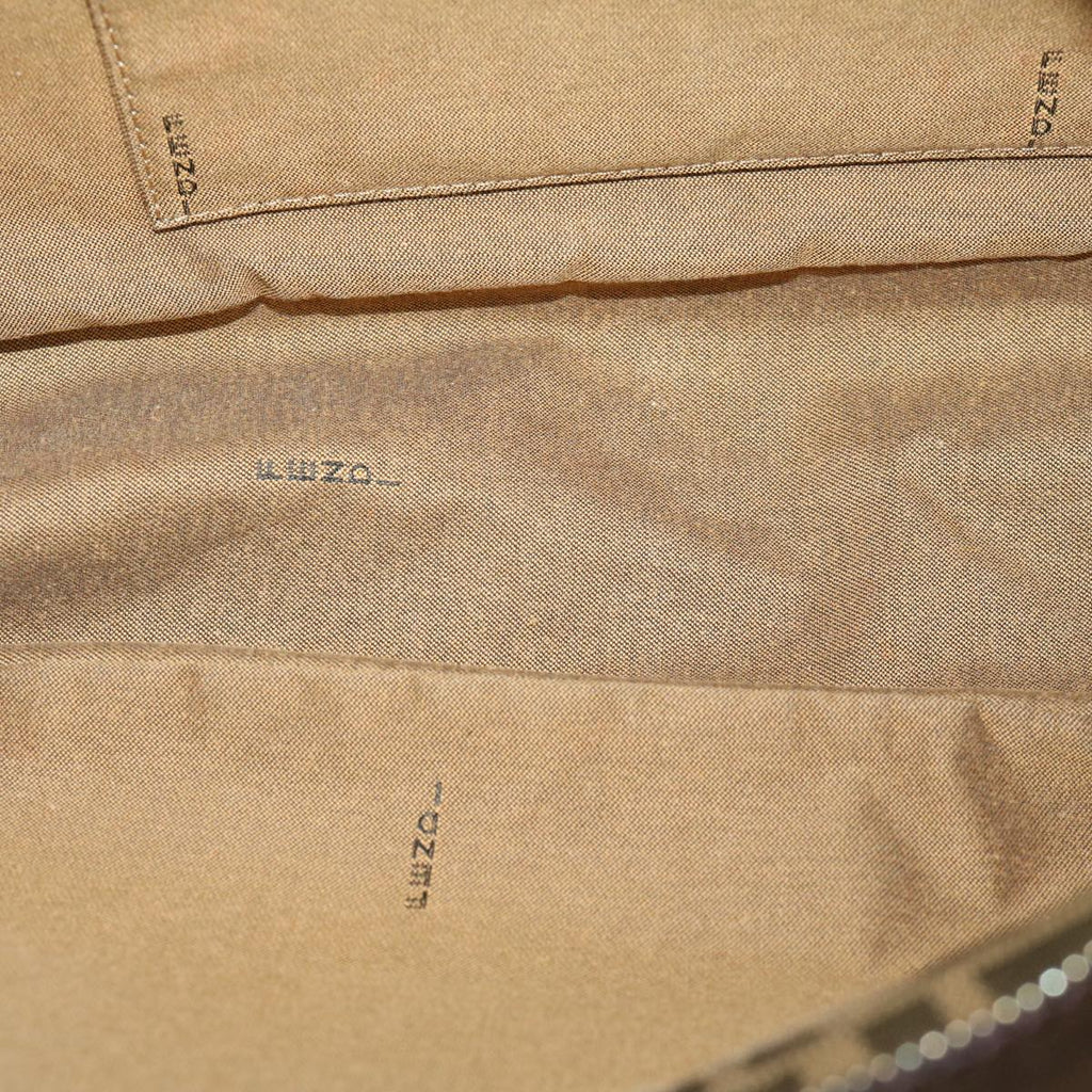 FENDI Zucca Canvas Shoulder Bag Black Brownfm3246