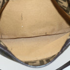 FENDI Zucca Canvas Shoulder Bag Black Brownfm3246