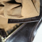 FENDI Zucca Canvas Shoulder Bag Black Brownfm3246