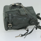 Chloe Paddington Shoulder Bag Leather Gray 03 06 53 fm3248