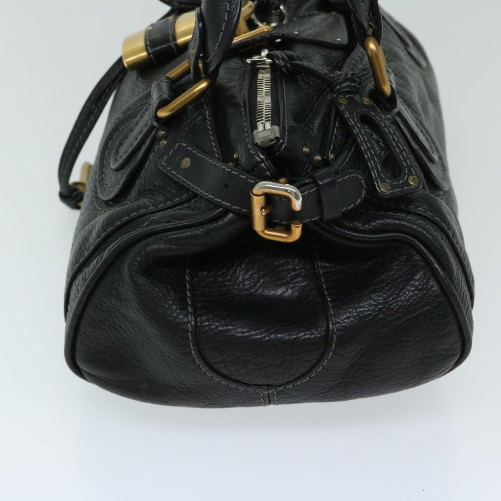 Chloe Paddington Shoulder Bag Leather Black fm3249
