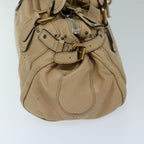 Chloe Paddington Shoulder Bag Leather Beige fm3276