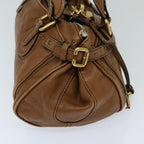 Chloe Paddington Shoulder Bag Leather Brown fm3277
