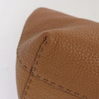 FENDI Celeria Carla Tote Bag Leather Brownfm3285