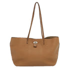 FENDI Celeria Carla Tote Bag Leather Brownfm3285