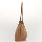 FENDI Celeria Carla Tote Bag Leather Brownfm3285