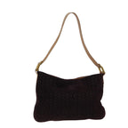 CELINE C Macadam Canvas Shoulder Bag Bordeaux  fm3341