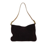 CELINE C Macadam Canvas Shoulder Bag Bordeaux  fm3341