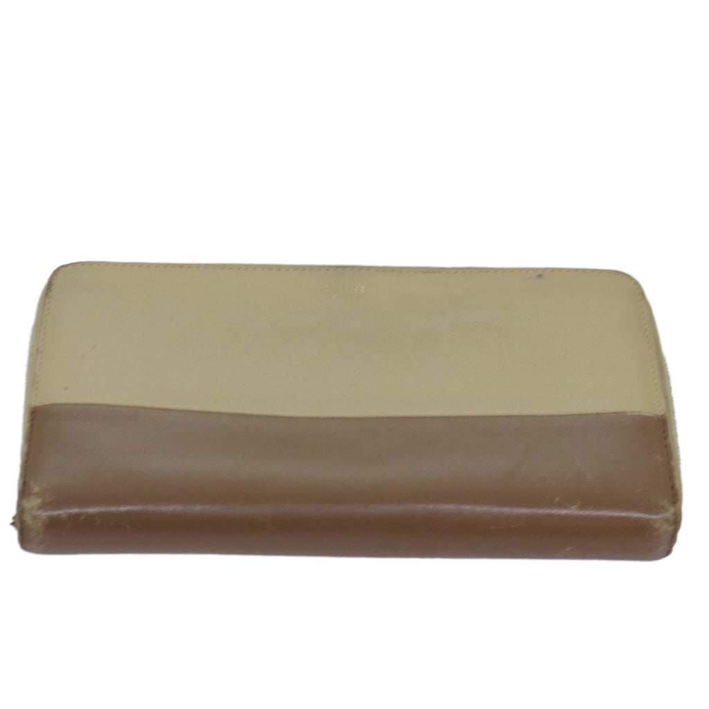 CELINE Macadam Canvas Wallet Leather 5Set Brown Pink beige  fm3438