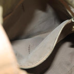 FENDI Zucchino Canvas Mamma Baguette Shoulder Bag Beigefm3459