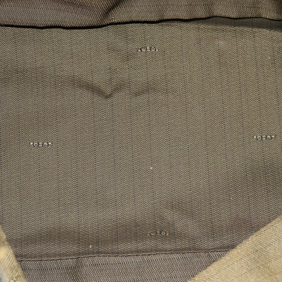 FENDI Zucca Canvas Hand Bag Black Brownfm3460