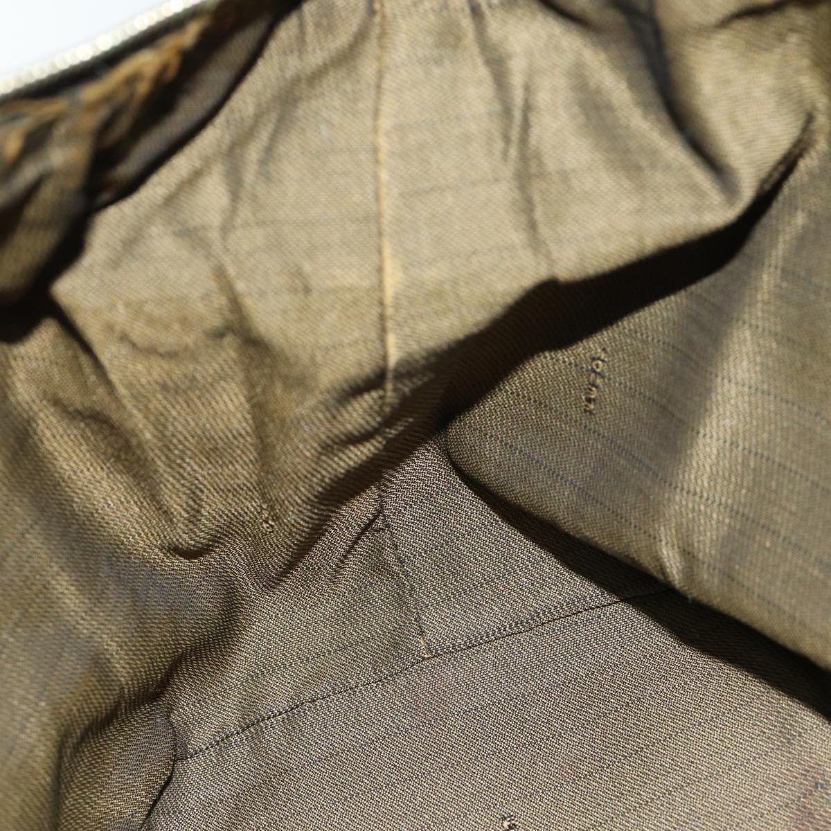 FENDI Zucca Canvas Hand Bag Black Brownfm3460