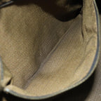 FENDI Zucca Canvas Hand Bag Black Brownfm3460