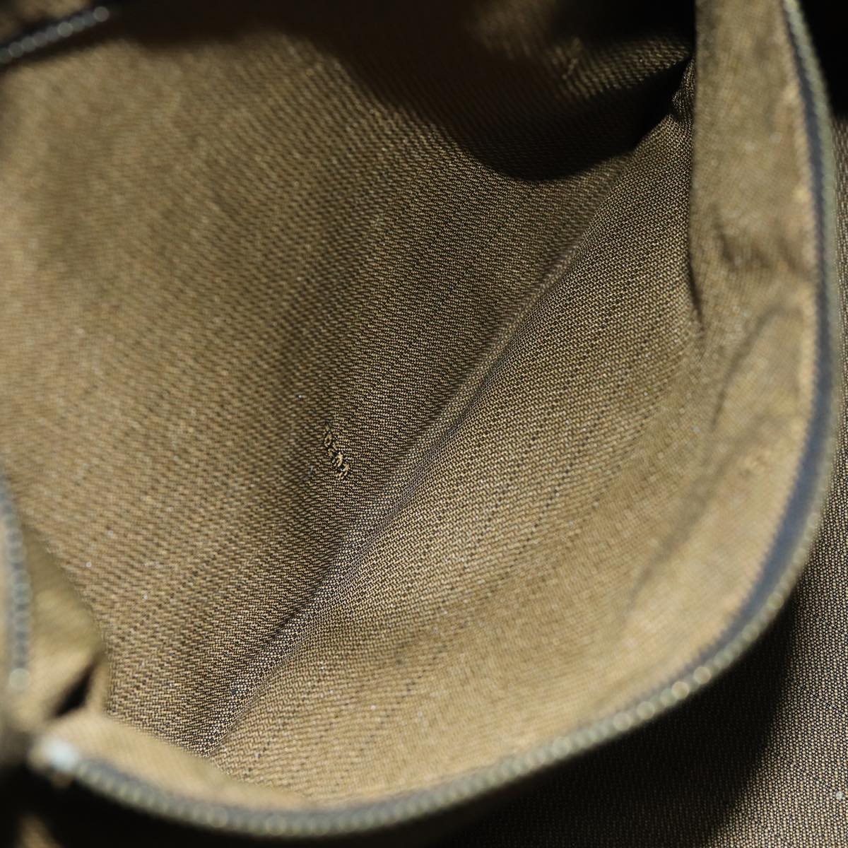 FENDI Zucca Canvas Hand Bag Black Brownfm3460