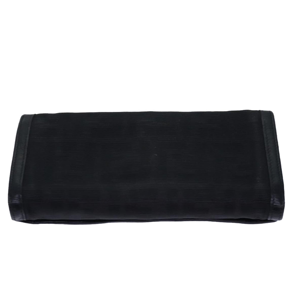 FENDI Zucca Canvas Wallet Leather 6Set Black Brownfm3475