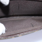 FENDI Zucca Canvas Wallet Leather 6Set Black Brownfm3475