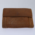 FENDI Zucca Canvas Wallet Leather 6Set Black Brownfm3475