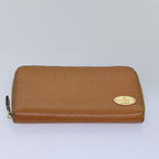 FENDI Zucca Canvas Wallet Leather 6Set Black Brownfm3475