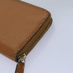 FENDI Zucca Canvas Wallet Leather 6Set Black Brownfm3475