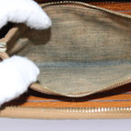 FENDI Zucca Canvas Wallet Leather 6Set Black Brownfm3475