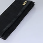 FENDI Zucca Canvas Wallet Leather 6Set Black Brownfm3475
