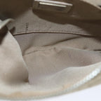 FENDI Zucchino Canvas Shoulder Bag Beigefm3513