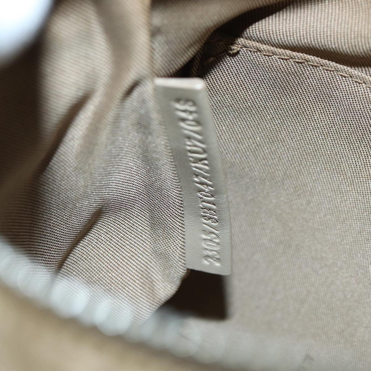 FENDI Zucchino Canvas Shoulder Bag Beigefm3513