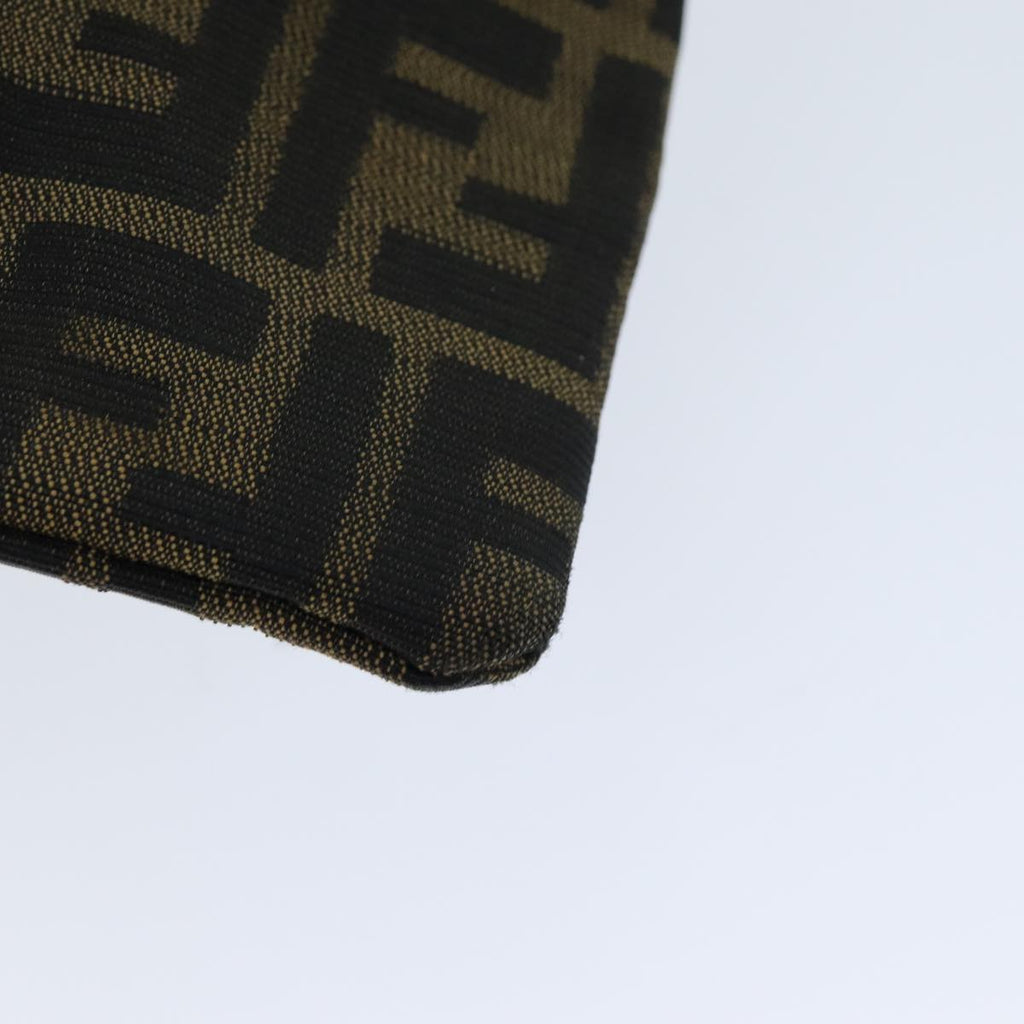 FENDI Zucca Canvas Purse Shoulder Bag Brown Blackfm3526