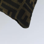 FENDI Zucca Canvas Purse Shoulder Bag Brown Blackfm3526