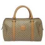 CELINE Macadam Canvas Boston Bag Beige  fm3561